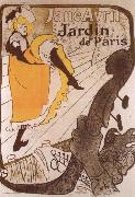 Henri De Toulouse-Lautrec Jane Avril in the Paris Garden oil